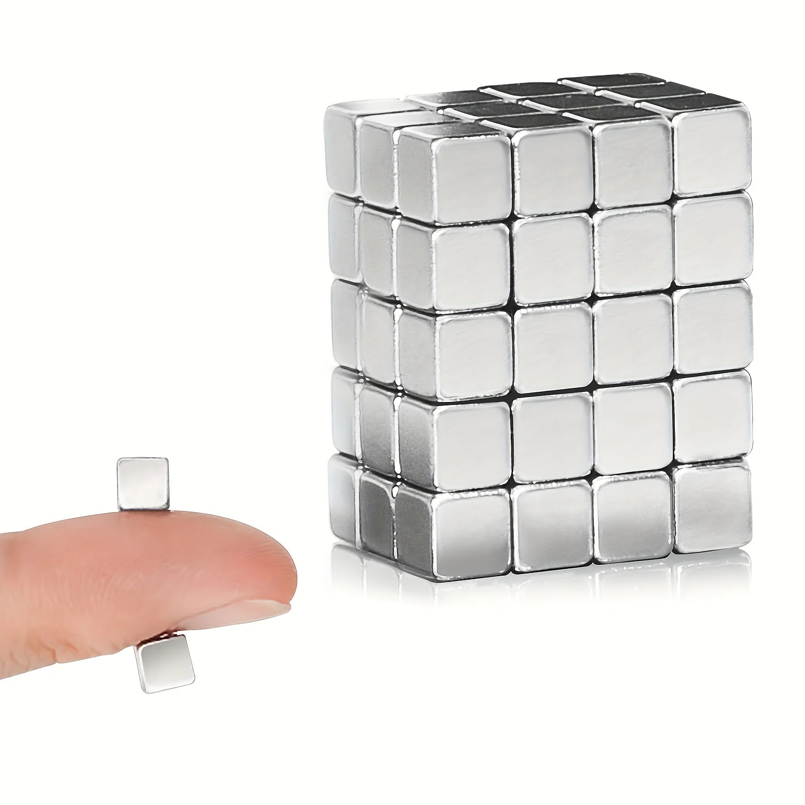 Gambar produk NEOTRA Strong Neodymium Magnet Cube NdFeB N25 5x5x5mm 50 PCS - F0009123