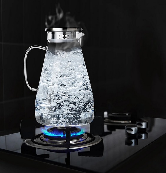 Gambar produk One Two Cups Teko Pitcher Kaca Tahan Panas Api Water Jug 1.9L - SL330