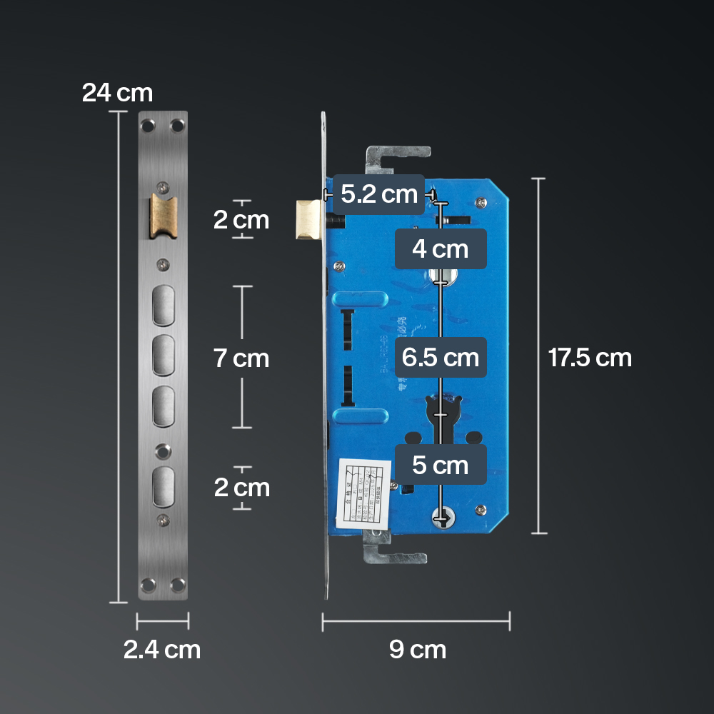 Gambar produk SUOYUN Smart Door Lock Fingerprint Password Card - B09