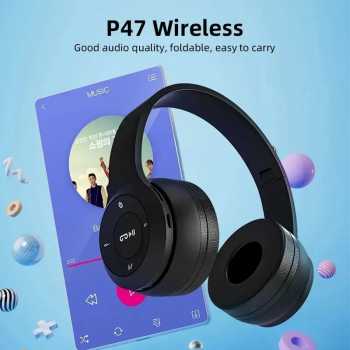 Gambar produk Briame Headphone Bluetooth 5.1 HiFi Noise Reduction TF AUX 150mAh - P47