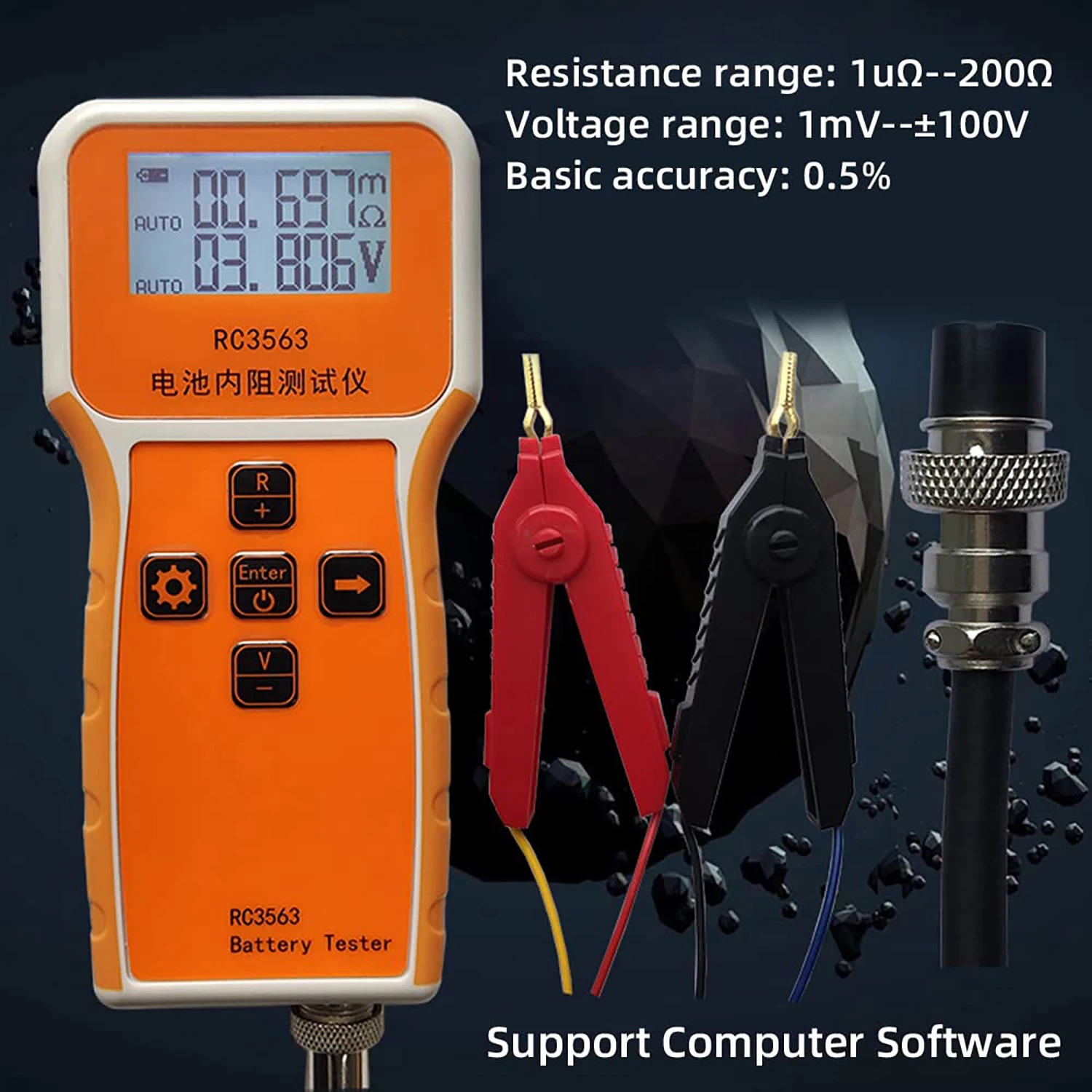 RUIBOZHI Tester Baterai Aki Battery Internal Resistance Meter 1000mAh - RC3563 Gambar produk RUIBOZHI Tester Baterai Aki Battery Internal Resistance Meter 1000mAh - RC3563
