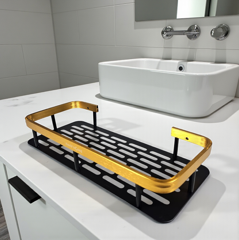TaffHOME Rak Gantung Kamar Mandi Dapur Organizer Rack Aluminium - CR530 Gambar produk TaffHOME Rak Gantung Kamar Mandi Dapur Organizer Rack Aluminium - CR530