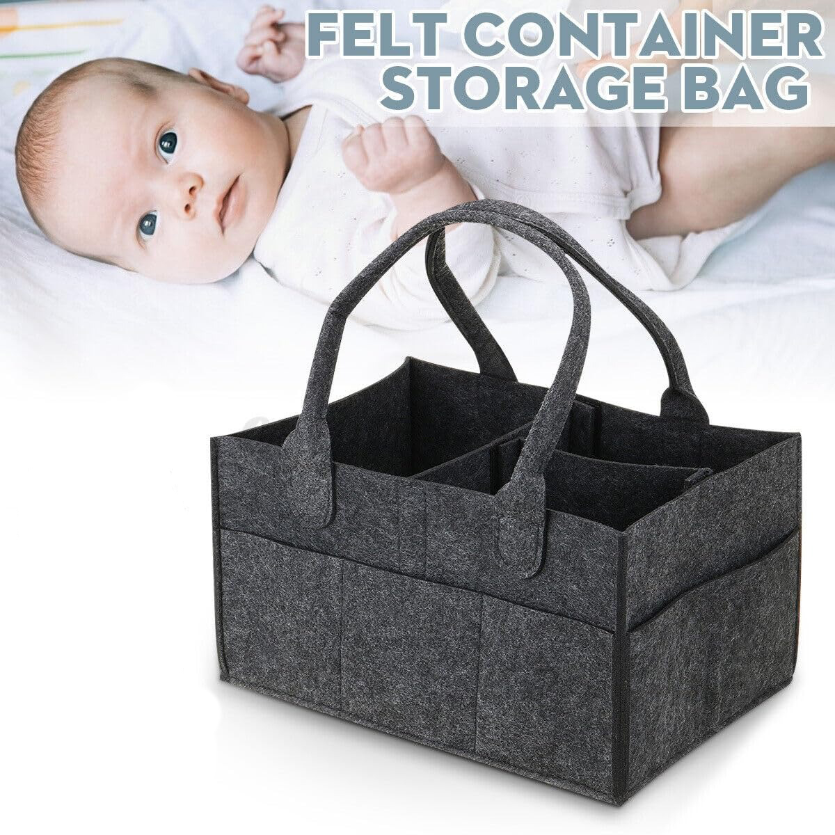 Mrosaa Tas Organizer Perlengkapan Bayi Portable Baby Diaper Caddy Bag - SS320 Gambar produk Mrosaa Tas Organizer Perlengkapan Bayi Portable Baby Diaper Caddy Bag - SS320
