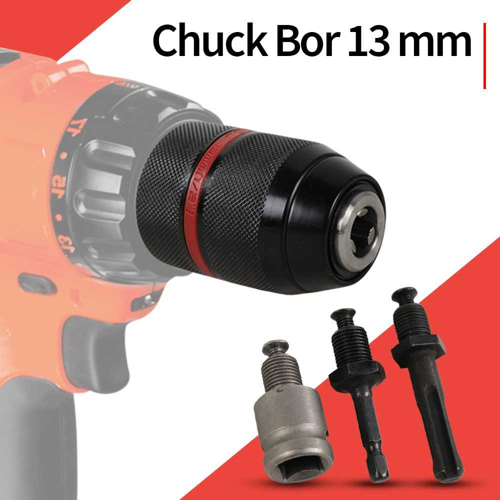 Gambar produk SANOU Chuck Bor 13mm Ratchet Adapter Three Connecting Rod 1/2 - 20 UNF - XZ-13