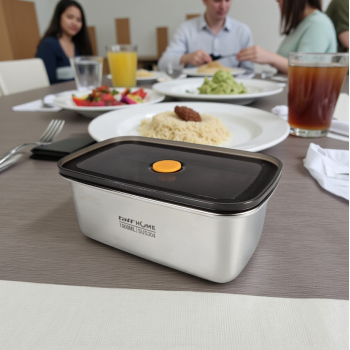 Gambar produk TaffHOME Kotak Makan Lunch Box Multifunction Stainless Steel 304 1000ml - AC-21