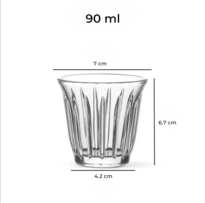 Gambar produk Senno Gelas Kaca Kopi Espresso Dirty Latte Bomber Glass 90ml - SN502