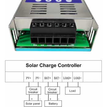 Gambar produk EASUN Solar Charge Controller MPPT Regulator 12V/24V/36V/48V 60A - MPPT-LM6048