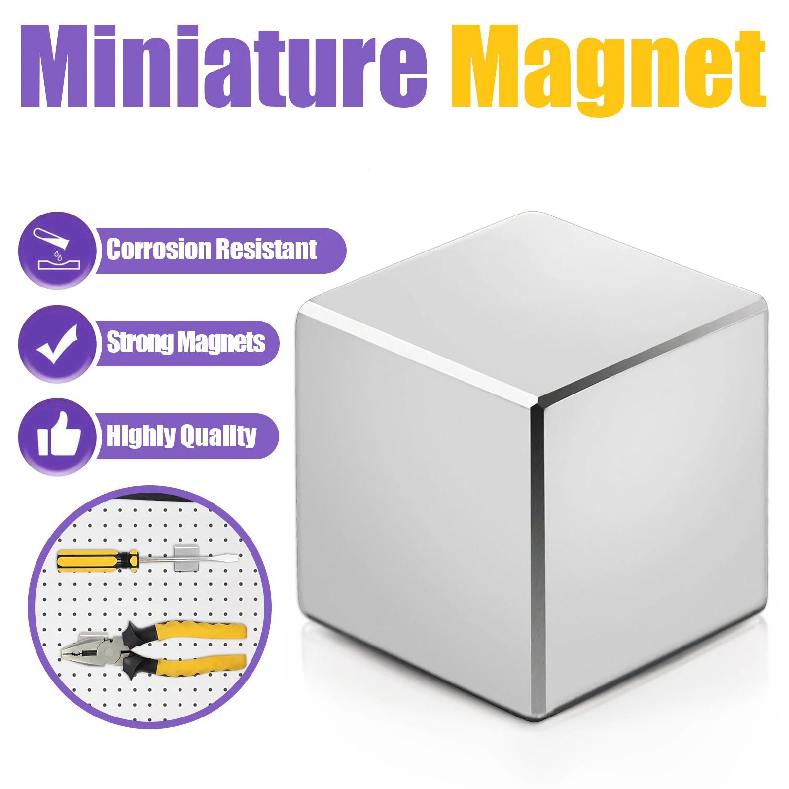 Gambar produk MOGNOT Strong Magnet Neodymium Fridge Whiteboard 10mm 20 PCS - MG-12