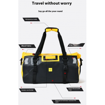 Gambar produk CHINK Tas Motor Touring Back Seat Tail Pannier Bag Waterproof PVC 66L - CH03