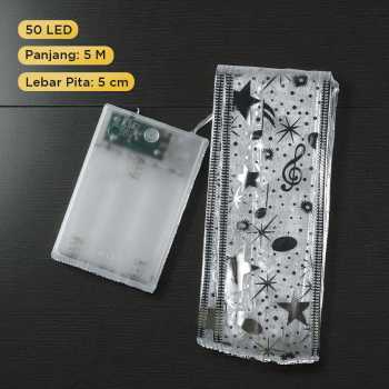 Gambar produk Partigos Lampu Hias String Lights Model Pita Natal 50 LED Multicolor - AA562