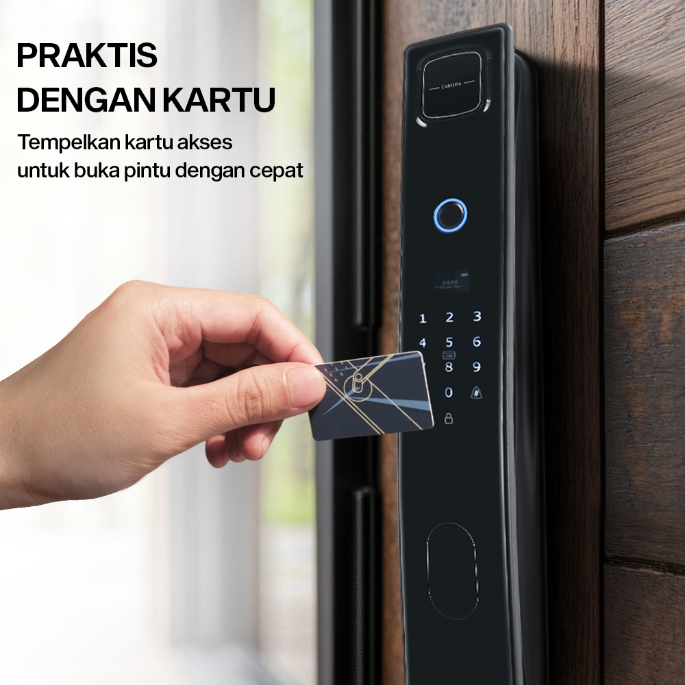 Gambar produk Joneytech Smart Door Lock Fingerprint Password Card Key - B01JC