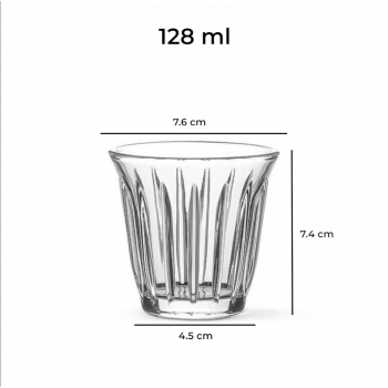 Gambar produk Senno Gelas Kaca Kopi Espresso Dirty Latte Bomber Glass 128ml - SN502