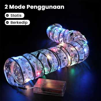 Gambar produk Partigos Lampu Hias String Lights Model Pita Natal 50 LED Multicolor - AA562