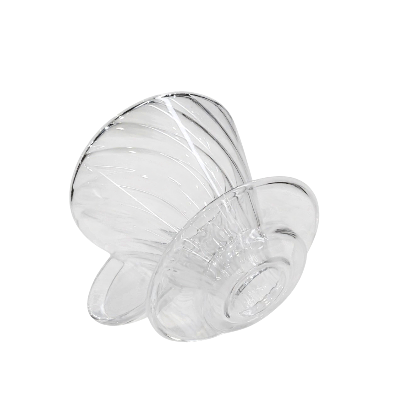 WURJO V60 Coffee Dripper Alat Seduh Kopi Manual Kaca 1-2 Cup - WJ2 Gambar produk WURJO V60 Coffee Dripper Alat Seduh Kopi Manual Kaca 1-2 Cup - WJ2