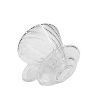 WURJO V60 Coffee Dripper Alat Seduh Kopi Manual Kaca 1-2 Cup - WJ2 Gambar produk WURJO V60 Coffee Dripper Alat Seduh Kopi Manual Kaca 1-2 Cup - WJ2