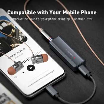 Gambar produk Fosi Audio Mini USB DAC Amplifier Headphone Output Splitter 3.5mm/4mm - DS2