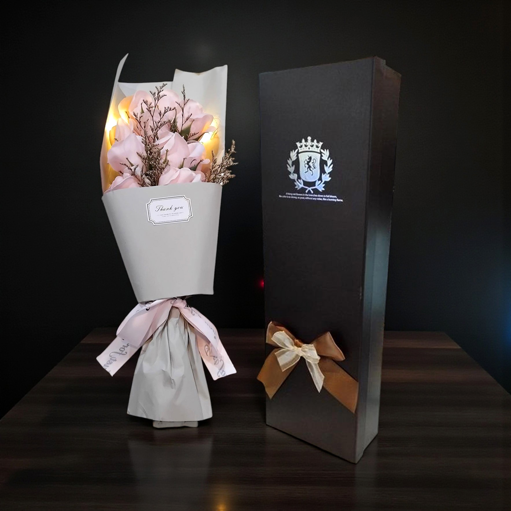 Gambar produk Ji Hong Buket Bunga Sabun Dekorasi LED Valentine Gift 11 Rose - JH-11
