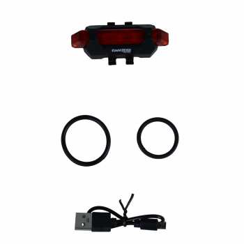 Gambar produk TaffLED Lampu Belakang Sepeda LED USB Rechargeable 250mAh 15 Lumens - DC-918