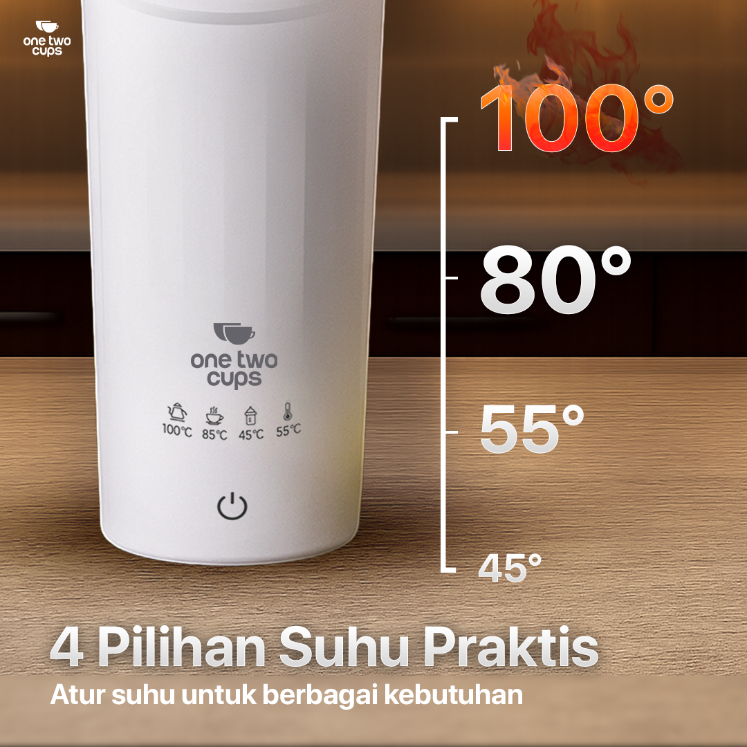 One Two Cups Botol Minum Termos Elektrik Thermal 475ml 300W - HC-302 Gambar produk One Two Cups Botol Minum Termos Elektrik Thermal 475ml 300W - HC-302