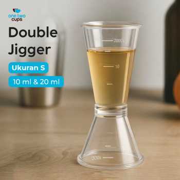 One Two Cups Gelas Ukur Bartender Double Jigger Measuring Cup - JK-228