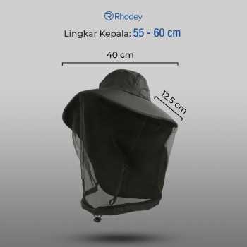 Gambar produk Rhodey Topi Rimba Outdoor Anti Nyamuk UV Protection Boonie Hat - UF122