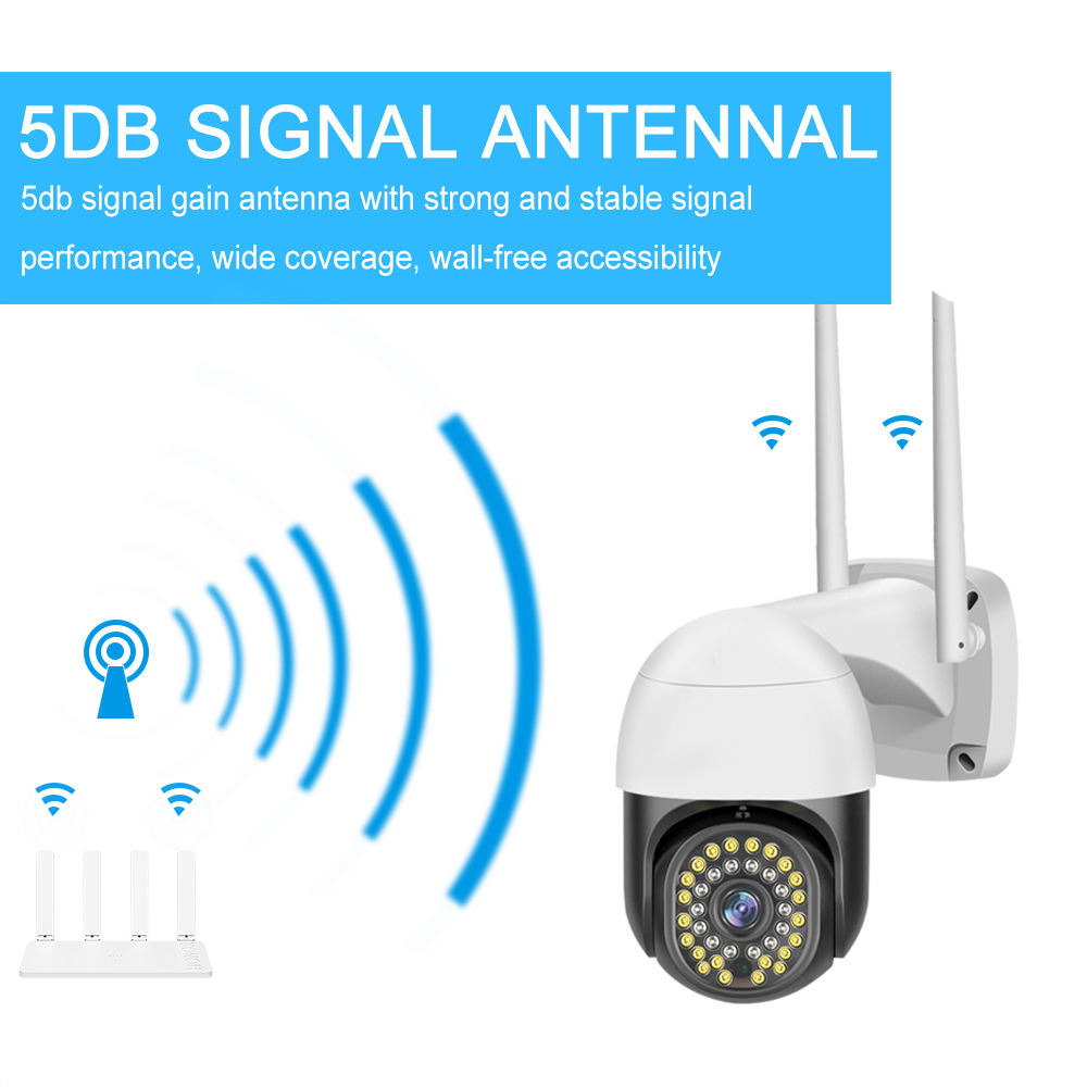 Gambar produk V380 Pro Kamera CCTV WiFi Outdoor Active Alarm Night Vision 1MP - C18PROX-L