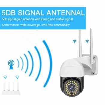 Gambar produk V380 Pro Kamera CCTV WiFi Outdoor Active Alarm Night Vision 1MP - C18PROX-L