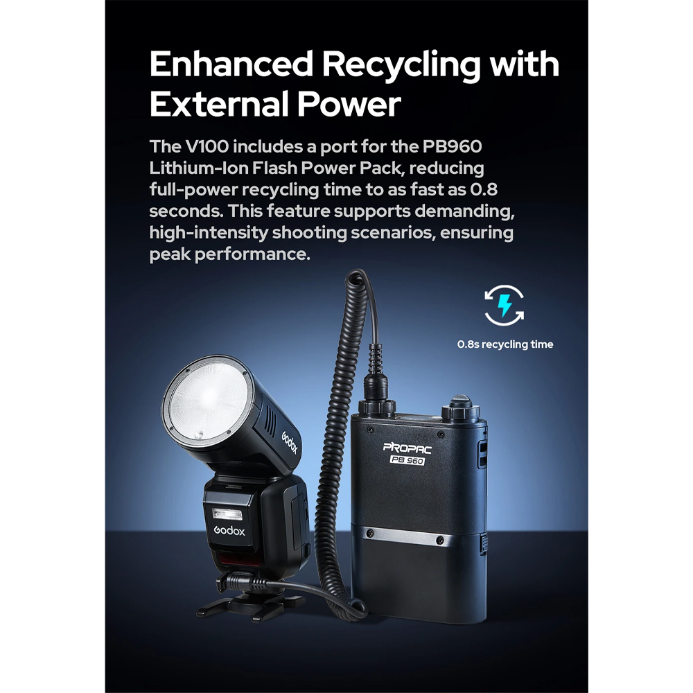 Gambar produk Godox Flash Camera Wireless Touchscreen Global Shutter 100Ws for Canon - V100C