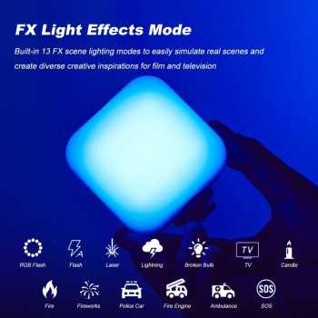 Gambar produk Godox Lampu Fill Light LED Magnetic RGBW 3200-6500K 1800mAh 6W - LED6R