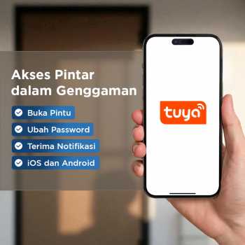SMARTSTONE Smart Door Lock Fingerprint Face Recognition Tuya App - CS7 Gambar produk SMARTSTONE Smart Door Lock Fingerprint Face Recognition Tuya App - CS7
