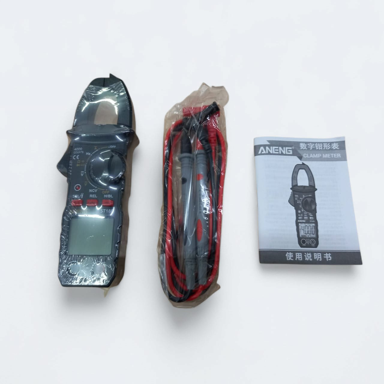 Gambar produk ANENG Digital Multimeter Tang Ampere Voltage NCV Tester Clamp - ST180