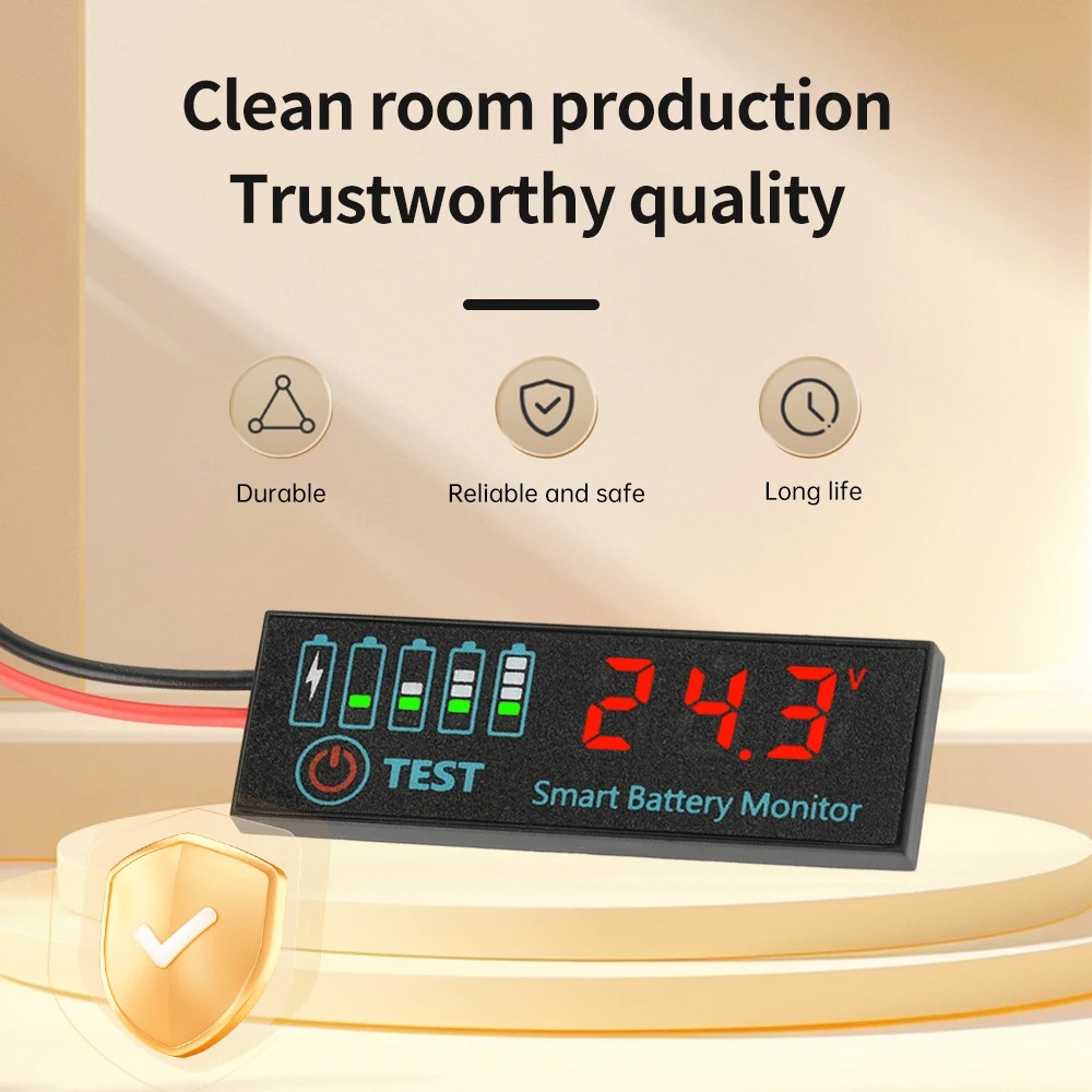 Gaqqee Indikator Kapasitas Baterai LED Battery Capacity Voltmeter - GQ-24 Gambar produk Gaqqee Indikator Kapasitas Baterai LED Battery Capacity Voltmeter - GQ-24