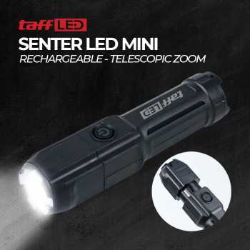 TaffLED Senter LED Mini Telescopic Zoom XPE Rechargable 600 mAh - YT-81020
