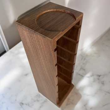 Gambar produk RIO Holder Basket Portafilter Storage Rack Suitable Walnut - R-58