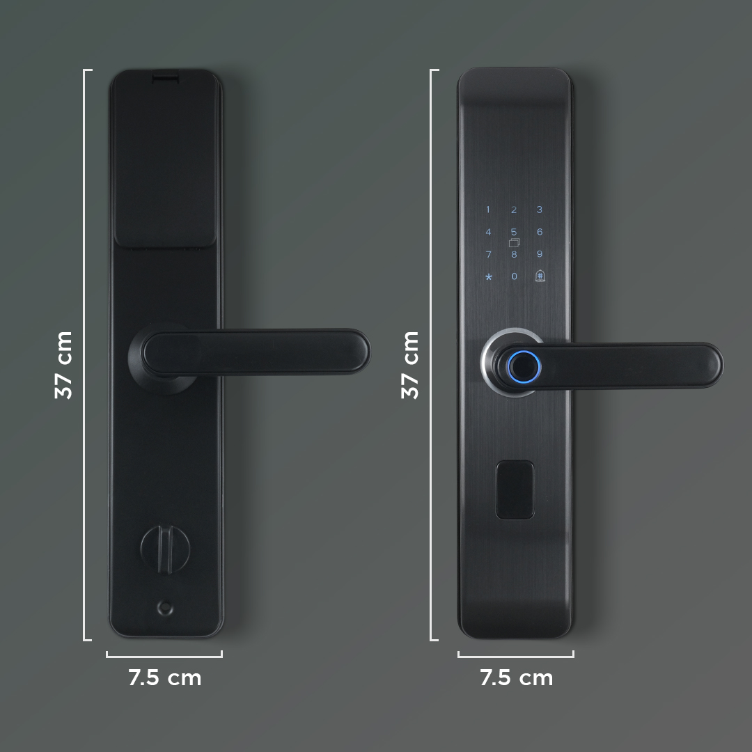 REFINE Smart Door Lock Tuya App Bluetooth Fingerprint Password - MJ1S Gambar produk REFINE Smart Door Lock Tuya App Bluetooth Fingerprint Password - MJ1S