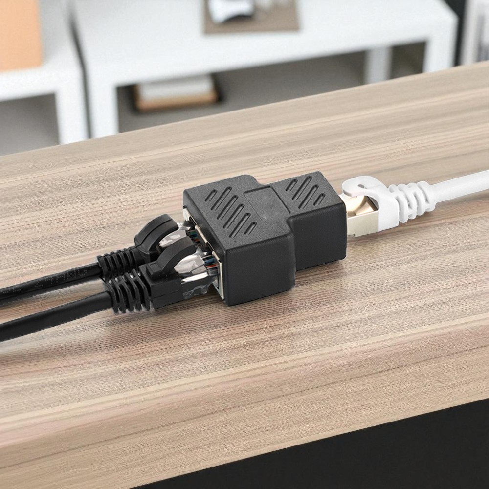 Gambar produk SIFREE RJ45 LAN Ethernet Network Connector Splitter 1 to 2 - DN0190