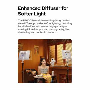 Gambar produk Godox Lampu Fill Light LED 2800-6500K Adjustable NFC 45W with APP - P260C Pro