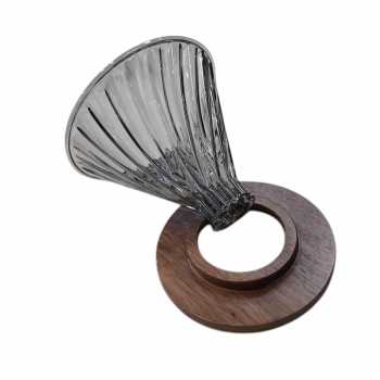 PORBU V60 Coffee Dripper Alat Seduh Kopi Manual Kaca 1-4 Cup - SD-8106 Gambar produk PORBU V60 Coffee Dripper Alat Seduh Kopi Manual Kaca 1-4 Cup - SD-8106