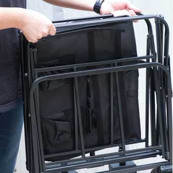 Gambar produk VLTX Troli Barang Lipat Camping Cart Portable 6.7 Inch with Table with Brake - VLT-8