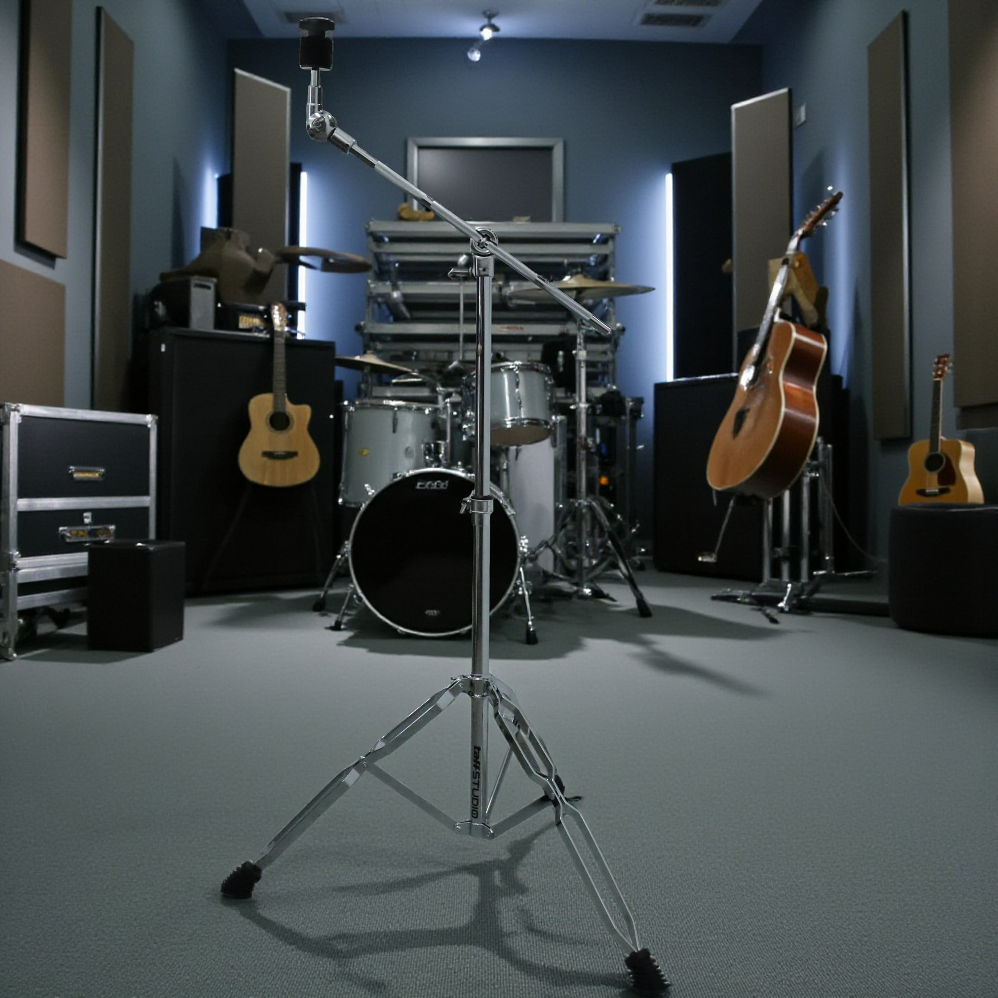 Gambar produk TaffSTUDIO Drum Cymbal Stand Heavy Duty Adjustable Double Braced - FM-CST