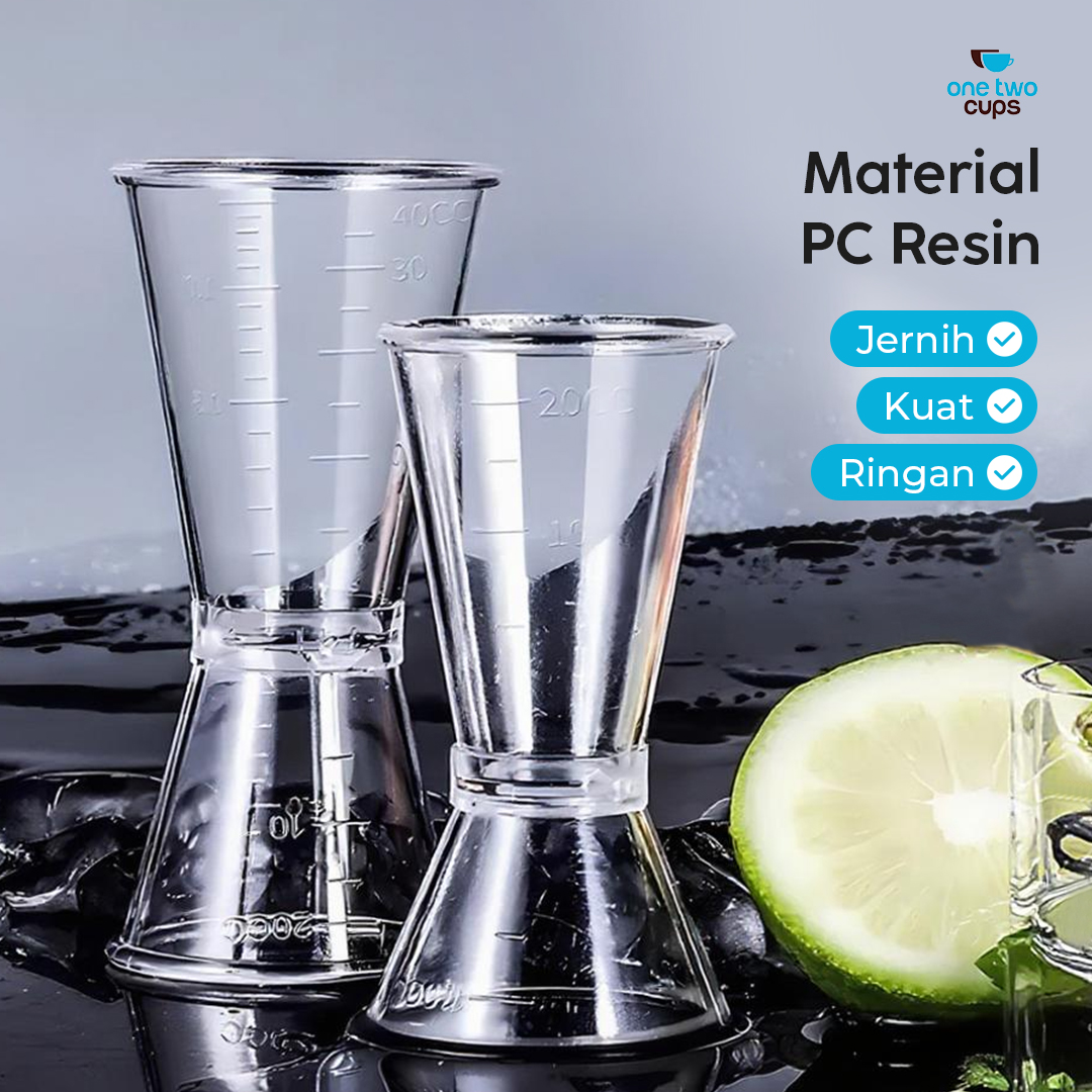 Gambar produk One Two Cups Gelas Ukur Bartender Double Jigger Measuring Cup S - JK-228