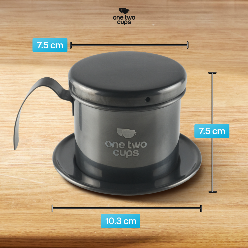 One Two Cups Vietnam Drip Coffee Filter Saringan Kopi Sekrup 120ml - PF-304 Gambar produk One Two Cups Vietnam Drip Coffee Filter Saringan Kopi Sekrup 120ml - PF-304