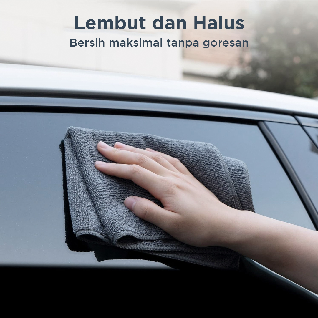 Gambar produk SHUMAI Kain Lap Microfiber Mobil Cleaning Towel Soft High Absorption 30x30cm - SH3