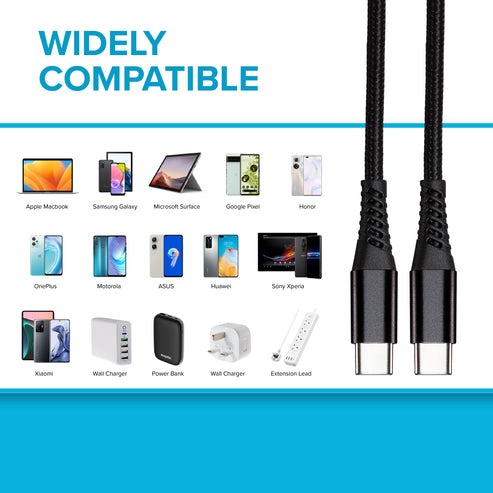 AUFU Kabel Data USB Type C to Type C Fast Charging 6A 66W 1M - KD66 Gambar produk AUFU Kabel Data USB Type C to Type C Fast Charging 6A 66W 1M - KD66