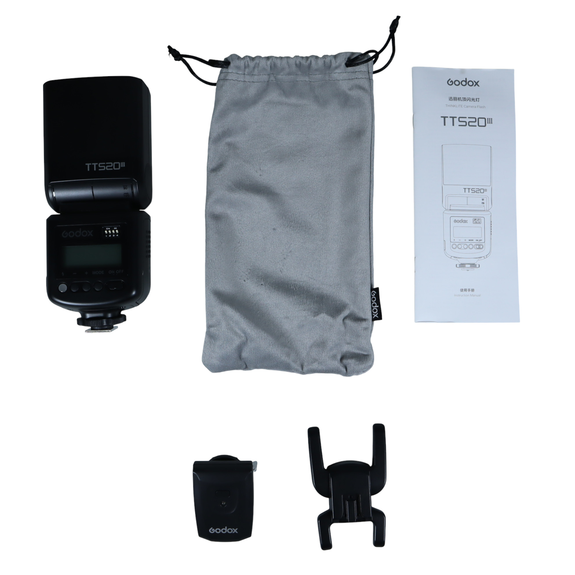 Gambar produk Godox Flash Camera Wireless 433MHz Adjustable Head 5600K - TT520III THINKLITE