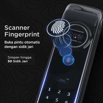 Gambar produk Glomarket Smart Door Lock Fingerprint Face Recognition Password App - B02RL-TC