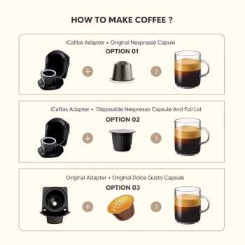 Gambar produk iCafilas Nespresso Capsule Adaptor for Dolce Gusto Ingerted Design - HLB08