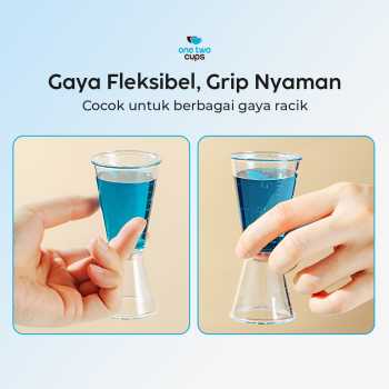 Gambar produk One Two Cups Gelas Ukur Bartender Double Jigger Measuring Cup S - JK-228