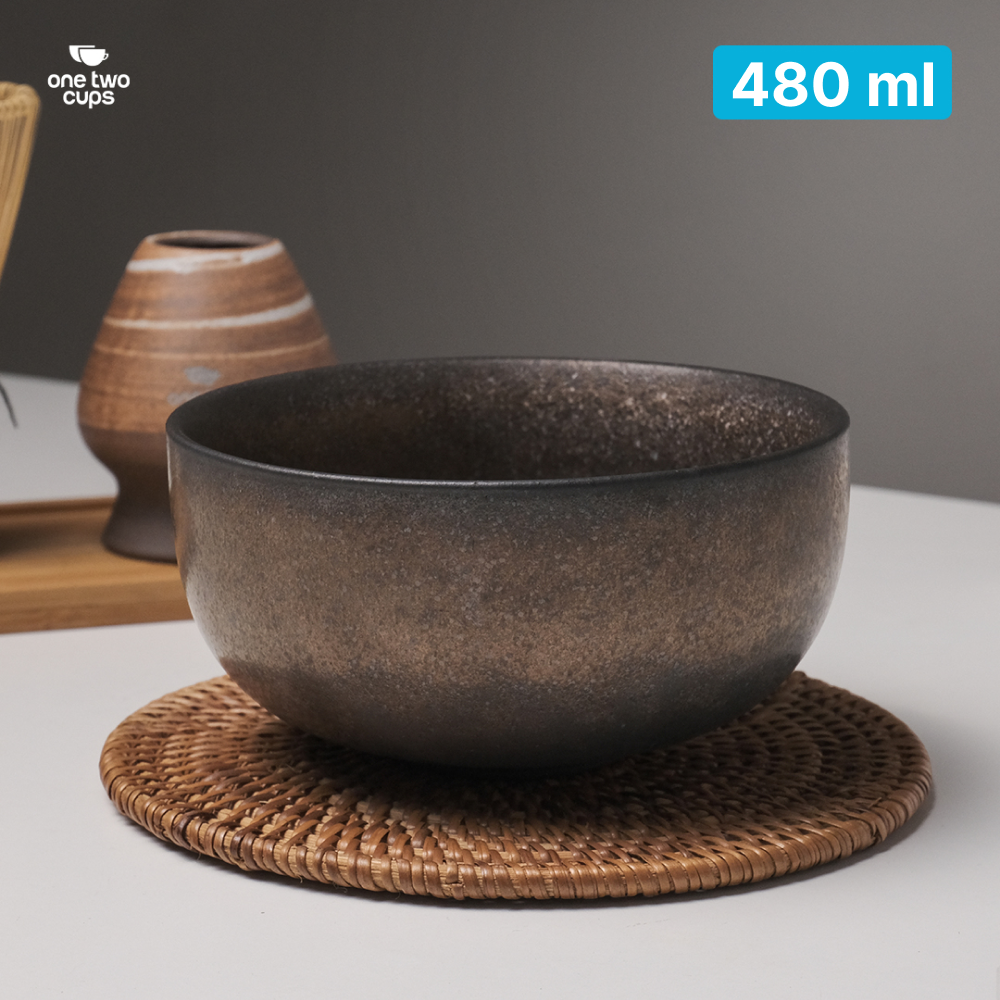One Two Cups Mangkuk Teh Chawan Japanese Matcha Tea Bowl 480ml - VCM Gambar produk One Two Cups Mangkuk Teh Chawan Japanese Matcha Tea Bowl 480ml - VCM