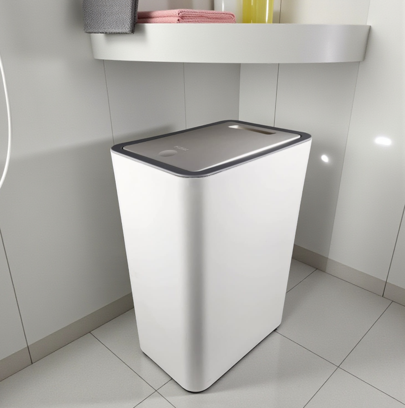 Trevice Tempat Sampah Tekan Press Trash Bin Smooth Opening 15L - T15 Gambar produk Trevice Tempat Sampah Tekan Press Trash Bin Smooth Opening 15L - T15